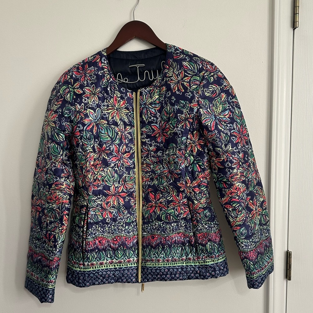 Lilly Pulitzer Printed Reversible Quilted Lilah Jacket